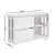 Artiss Buffet Sideboard, Particle Board, White, 99x33x63cm - Sleek Sliding Doors, Ample Storage, Sturdy Design