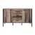Artiss Buffet Sideboard, Wooden, Dark Grey, 123x39x79cm, Eco-Friendly, Modern Design, Ample Storage, Easy Assembly