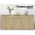 Artiss Buffet Sideboard, Melamine Particle Board, 180cm, Woodgrain Finish, Modern Design, Ample Storage, Easy Assembly