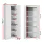 Artiss Berne Tall Cupboard, Eco-Friendly MDF, White, 60x30x183cm, Ample Storage, Easy Assembly, Elegant Design