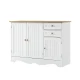 Artiss Buffet Sideboard, MDF Frame, White, 110x40x78cm - Berne, Ample Storage, Vintage Finish, Easy Assembly Artiss Buffet Sideboard, MDF Frame, White, 110x40x78cm - Berne, Ample Storage, Vintage Finish, Easy Assembly