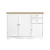 Artiss Buffet Sideboard, MDF Frame, White, 110x40x78cm - Berne, Ample Storage, Vintage Finish, Easy Assembly