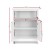 Artiss Buffet Sideboard, E1 MDF & Particle Board, 60x30x80cm, White, Ample Storage, Louvred Doors, Easy Assembly