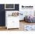 Artiss Buffet Sideboard, E1 MDF & Particle Board, 60x30x80cm, White, Ample Storage, Louvred Doors, Easy Assembly