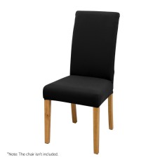 Artiss 4 Pack Black Dining Chair Covers, Stretch Spandex Slipcovers, Removable, Fits 38-45cm, Washable, Banquet Use