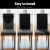 Artiss 4 Pack Black Dining Chair Covers, Stretch Spandex Slipcovers, Removable, Fits 38-45cm, Washable, Banquet Use