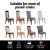Artiss Dining Chair Covers 4 Pack, Stretch Spandex Slipcovers, Dark Grey, Fits 38-45cm, Washable & Removable