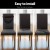 Artiss Dining Chair Covers 4 Pack, Stretch Spandex Slipcovers, Dark Grey, Fits 38-45cm, Washable & Removable