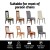 Artiss 4 Pack Dining Chair Covers, Stretch Spandex Slipcovers, Removable, Washable, Banquet, Grey, 38-45cm