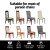 Artiss Dining Chair Covers 4 Pack, White Spandex Stretch Slipcovers, Removable, Washable, Fits 38-45cm, Banquet/Wedding