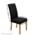 Artiss 6x Black Dining Chair Covers, Stretch Spandex Slipcovers, Removable, Washable, Fits 38-45cm Seats