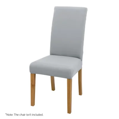 Artiss 6x Dining Chair Covers, Stretch Spandex Slipcovers, Grey, Fits 38-45cm, Removable & Washable, Banquet & Wedding