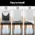 Artiss 6x White Dining Chair Covers, Spandex Stretch Slipcovers, Removable, Fits 38-45cm, Banquet & Wedding