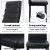Artiss Set of 4 Black Leather Dining Chairs - Channel Tufted, Waterproof PVC Upholstery, Metal Legs, Easy Assembly
