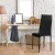 Artiss Set of 4 Black Leather Dining Chairs - Channel Tufted, Waterproof PVC Upholstery, Metal Legs, Easy Assembly