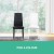 Artiss Set of 4 Black Leather Dining Chairs - Channel Tufted, Waterproof PVC Upholstery, Metal Legs, Easy Assembly