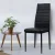 Artiss Set of 4 Black Leather Dining Chairs - Channel Tufted, Waterproof PVC Upholstery, Metal Legs, Easy Assembly