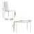 Artiss White Dining Set - Modern 5-Piece with 18mm MDF Table & PVC Chairs, Powder-Coated Metal Frame, Easy Assembly
