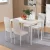 Artiss White Dining Set - Modern 5-Piece with 18mm MDF Table & PVC Chairs, Powder-Coated Metal Frame, Easy Assembly