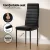 Artiss Marble-Effect Dining Set: 1 Table & 4 Chairs, 18mm MDF Top, Metal Legs, PVC Seats, Water-Resistant, Black & White