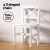 Artiss Kaye 5-Piece Dining Set - White 4-Seater with Pinewood Legs, X-Back Chairs & Melamine Finish, 1-Year Warranty