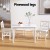 Artiss Kaye 5-Piece Dining Set - White 4-Seater with Pinewood Legs, X-Back Chairs & Melamine Finish, 1-Year Warranty