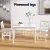 Artiss Kaye 5-Piece Dining Set - White 4-Seater with Pinewood Legs, X-Back Chairs & Melamine Finish, 1-Year Warranty