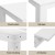 Artiss 5-Piece Dining Set – Rectangle White Table 120x70cm with 4 Cushioned Chairs, Sturdy Steel Legs, Modern Design