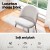 Artiss 5 Piece Dining Table and 4 Chairs Set, White Sherpa Upholstery, 120x70cm, Sturdy Steel Legs, Modern Design