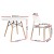 Artiss 5 Piece Dining Set – 100cm Round White Table with Solid Beech Wood Legs and 4 Modern White Chairs, MDF Top
