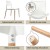 Artiss 5 Piece Dining Set – 100cm Round White Table with Solid Beech Wood Legs and 4 Modern White Chairs, MDF Top