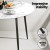 Artiss Marble Finish Dining Set: Round Table & 4 Black Chairs, Modern Design, Sturdy Metal Legs, Easy Assembly