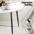 Artiss Marble Finish Dining Set: Round Table & 4 Black Chairs, Modern Design, Sturdy Metal Legs, Easy Assembly