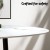 Artiss 5 Piece Dining Set – Marble White 110cm Round Table with Particle Board Top and 4 Sherpa Upholstered Chairs