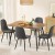 Artiss Dining Table and 4 Chairs Set, Grey Velvet Seats, 120cm Pine MDF Table, Metal Legs, Modern Industrial Style