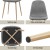 Artiss Demi 5-Piece Dining Table and Chairs Set, White and Grey, MDF Round Table, Pine Wood Legs, Seats 4, Modern