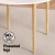 Artiss Demi 5-Piece Dining Set, Round 108cm Table with Pine Legs and 4 Wishbone Chairs, Nordic Wood, White/Natural