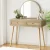 Artiss Dressing Table Set, Rattan, Rubberwood, 90cm, Pine, with Mirror and Storage Drawers, Easy Assembly