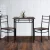 Artiss Machal 3-Piece Dining Set - Walnut & Black - Industrial Design with Particle Board & Reinforced Steel Frame