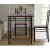 Artiss Machal 3-Piece Dining Set - Walnut & Black - Industrial Design with Particle Board & Reinforced Steel Frame Artiss Machal 3-Piece Dining Set - Walnut & Black - Industrial Design with Particle Board & Reinforced Steel Frame