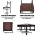 Artiss Machal 3-Piece Dining Set - Walnut & Black - Industrial Design with Particle Board & Reinforced Steel Frame