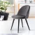 Artiss Velvet Dining Chairs Set of 2 - Dark Grey, Solid Iron Legs, 150kg Capacity, Anti-Slip, 48x49x78cm, Easy Assembly