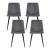Artiss Set of 4 Grey Velvet Dining Chairs - Modern Iron Frame, 150kg Capacity, Anti-Slip Design, Easy Assembly