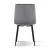 Artiss Dining Chairs Set of 4 Velvet Upholstered Grey, Iron Legs, Wide Seat, 150kg Capacity, Modern Design, 45x42x86cm