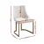 Artiss Balen Dining Chairs Set of 2 - Beige Linen Fabric, Sturdy Plywood Frame, Metal Legs, 150KG Capacity, 47x53x86cm