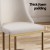Artiss Balen Dining Chairs Set of 2 - Beige Linen Fabric, Sturdy Plywood Frame, Metal Legs, 150KG Capacity, 47x53x86cm