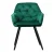 Artiss Dining Chairs Set of 2 Velvet Diamond Tufted Armchair Green, 60x50x86cm, Steel Legs, 150kg Capacity, Modern Style