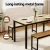 Artiss 3-Piece Dining Set: Natural Oak Table & Benches, Space-Saving Metal Frame, 110cm x 70cm, Scandinavian Style