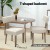 Artiss Milford Dining Chairs Set of 2 - Beige Linen, Rubber Wood Frame, 150kg Capacity, 46.5x55x88cm, Elegant & Durable
