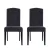Artiss Dansk Dining Chairs Set of 2 - Dark Grey Linen Parsons Chair with Tufted Back, Foam Padding, Pinewood Frame